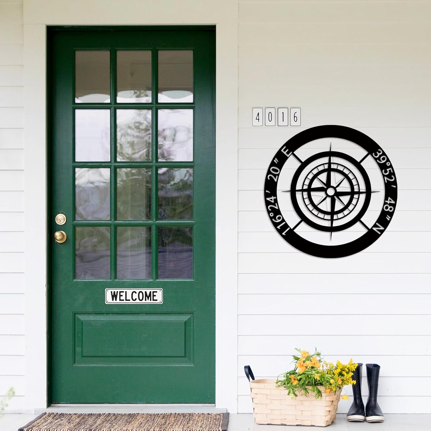 Custom Coordinates Metal Sign, Family Name Wall Art, Personalized Outdoor Decor & Wedding Gift-MetalsignX