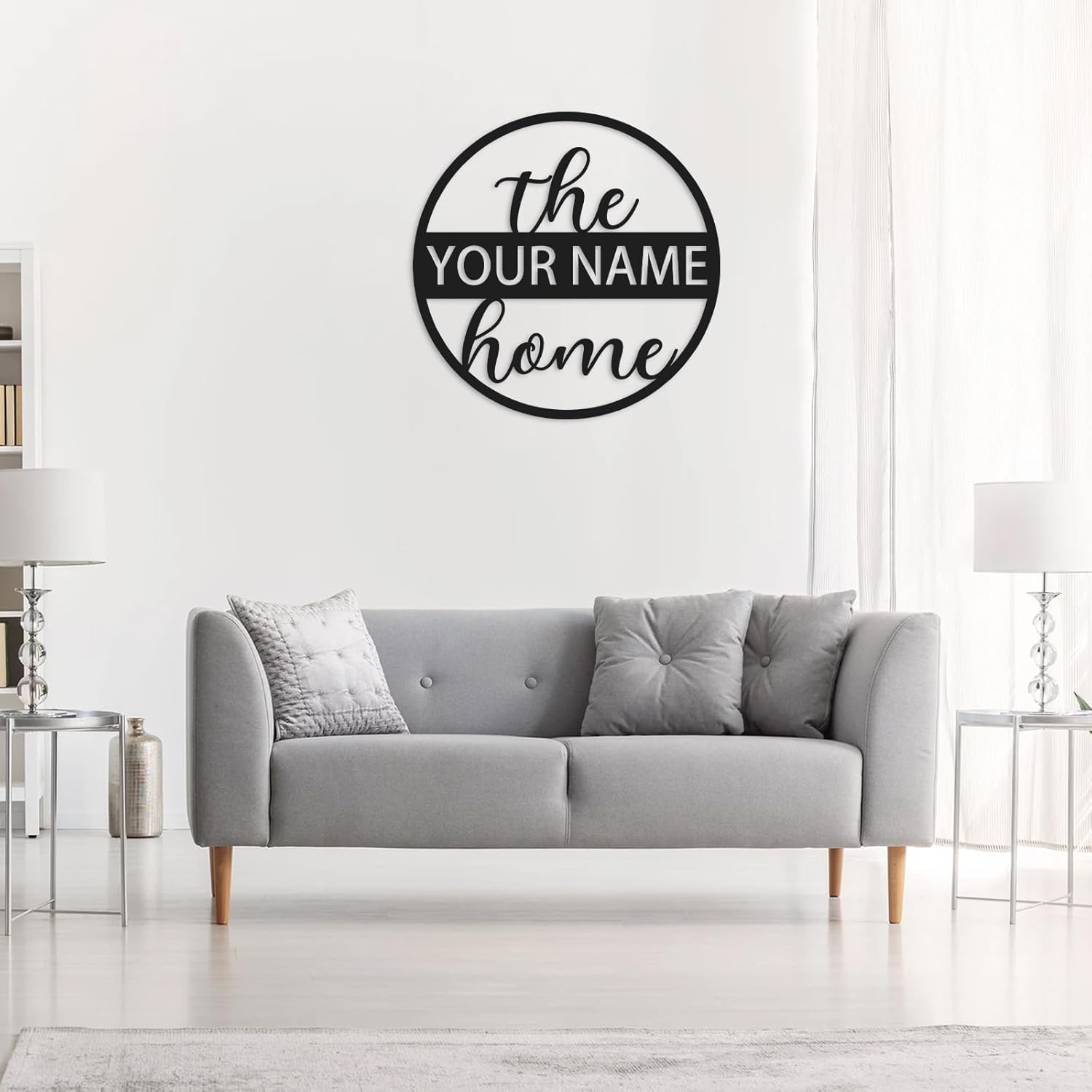 Custom Family Name Metal Sign, Outdoor Front Porch Decor, Perfect for Wedding, Housewarming & Anniversary Gifts-MetalsignX