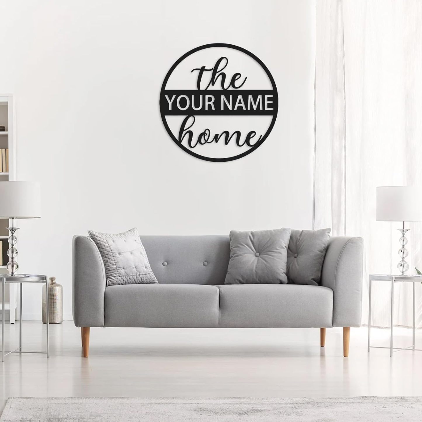 Custom Family Name Metal Sign, Outdoor Front Porch Decor, Perfect for Wedding, Housewarming & Anniversary Gifts-MetalsignX