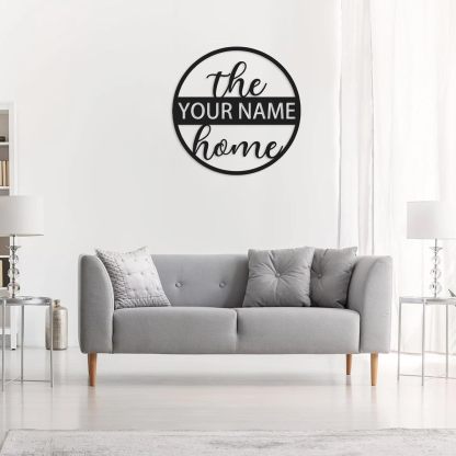 Custom Family Name Metal Sign, Outdoor Front Porch Decor, Perfect for Wedding, Housewarming & Anniversary Gifts-MetalsignX