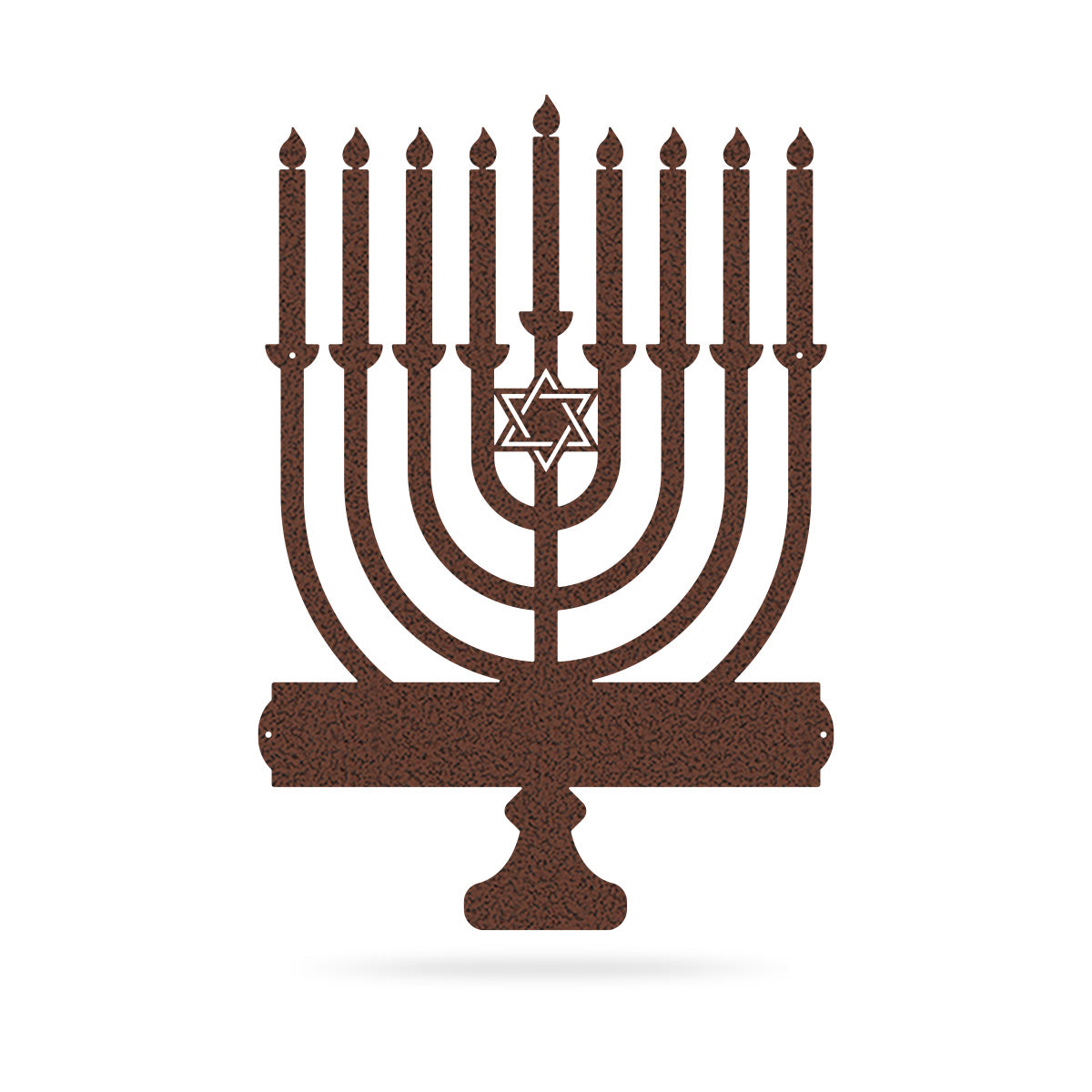 Personalized Hanukkah Metal Wall Art, Menorah Monogram, Custom Family Name Menorah Sign for Holiday D��cor