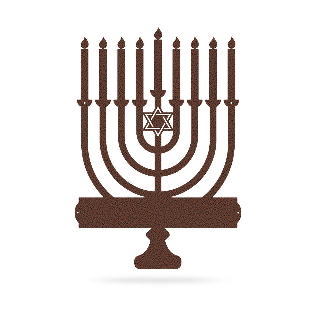 Personalized Hanukkah Metal Wall Art, Menorah Monogram, Custom Family Name Menorah Sign for Holiday D��cor