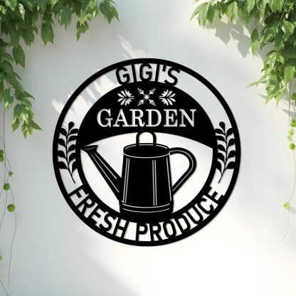 Custom Garden Sign, Vegetable Garden Sign, Personalized Metal Garden Signs for Outdoors-MetalsignX