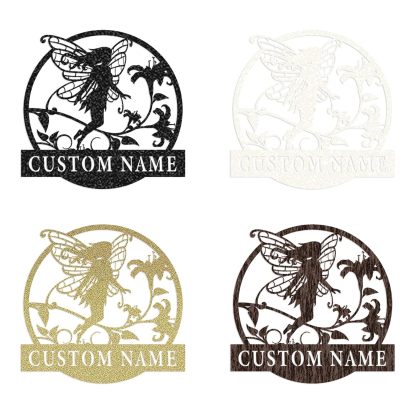 Handcrafted Fairy Garden Stake , Rustic Metal Sign for Magical Yard Spaces-MetalsignX