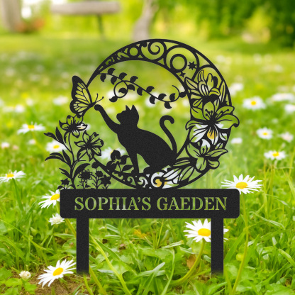 Personalized Garden Stake Metal Sign 