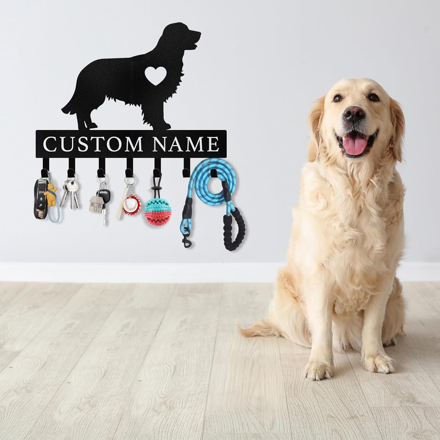 Personalized Key Holder on Wall, Custom Key Hanger Wall Mount with Name-MetalsignX