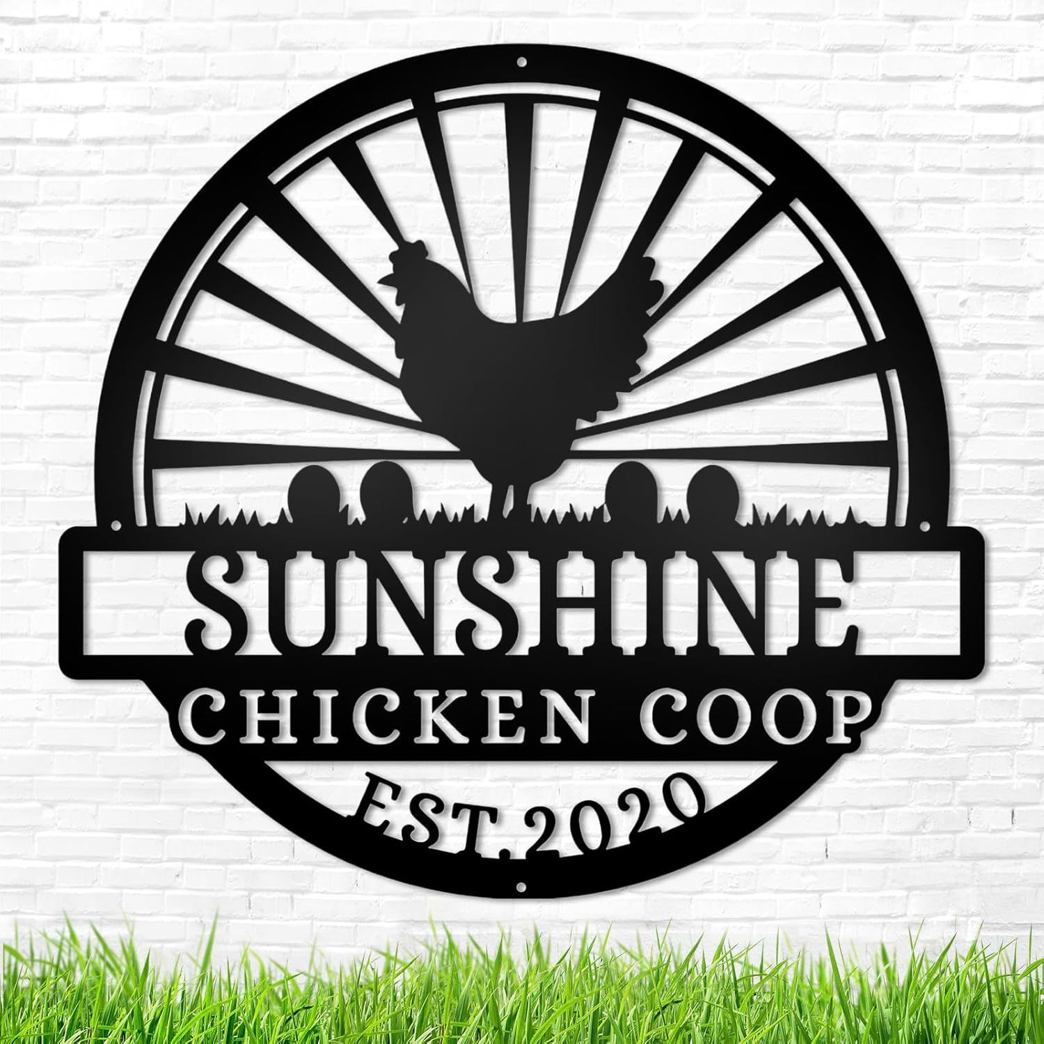 Custom Metal Signs Chicken Coop Signs for Farm Yard Decor-MetalsignX