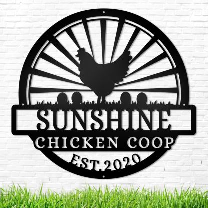 Custom Metal Signs Chicken Coop Signs for Farm Yard Decor-MetalsignX
