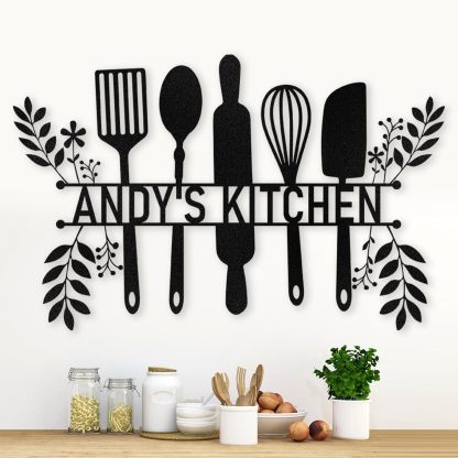 Personalized Kitchen Wall Plaque - Coffee, BBQ & Wine Metal Art for Food Lovers-MetalsignX