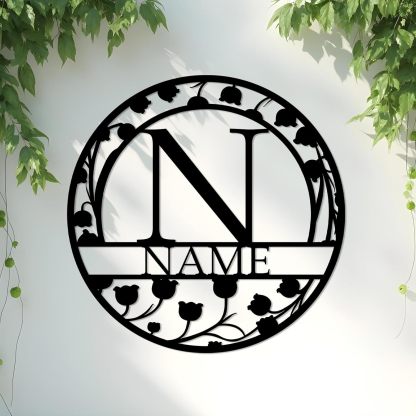 Personalized Metal Bear Sign, Custom Family Last Name Sign | Rustic Cabin and Outdoor Wall Decor-MetalsignX