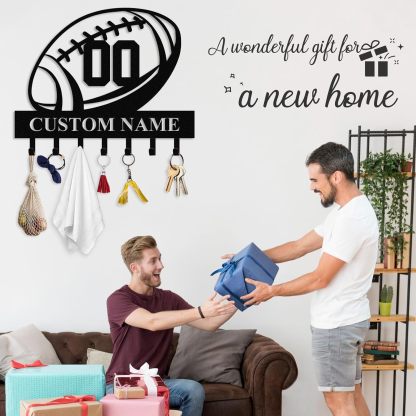 Personalized Key Holder for Wall, Custom Camping Wall Key Hooks with Name-MetalsignX