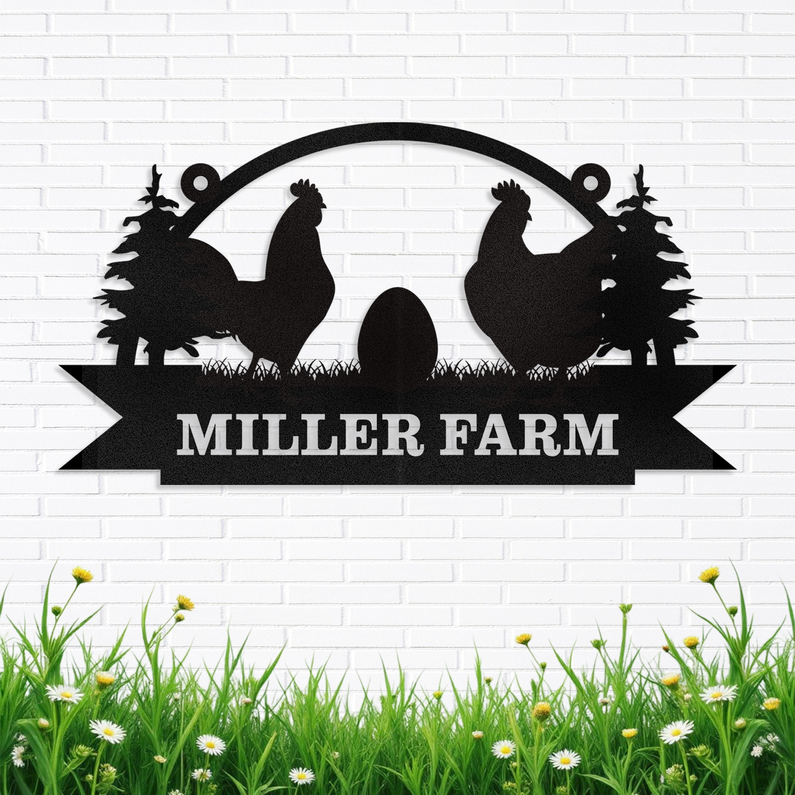 Personalized Chicken Coop Signs, Metal Funny Farm Decor, Chicken Coop Accessories, Metal Outdoor Wall Art, Custom Hen House Sign, Rustic Farmhouse Wall Decor for Farm Yard Garden Color10