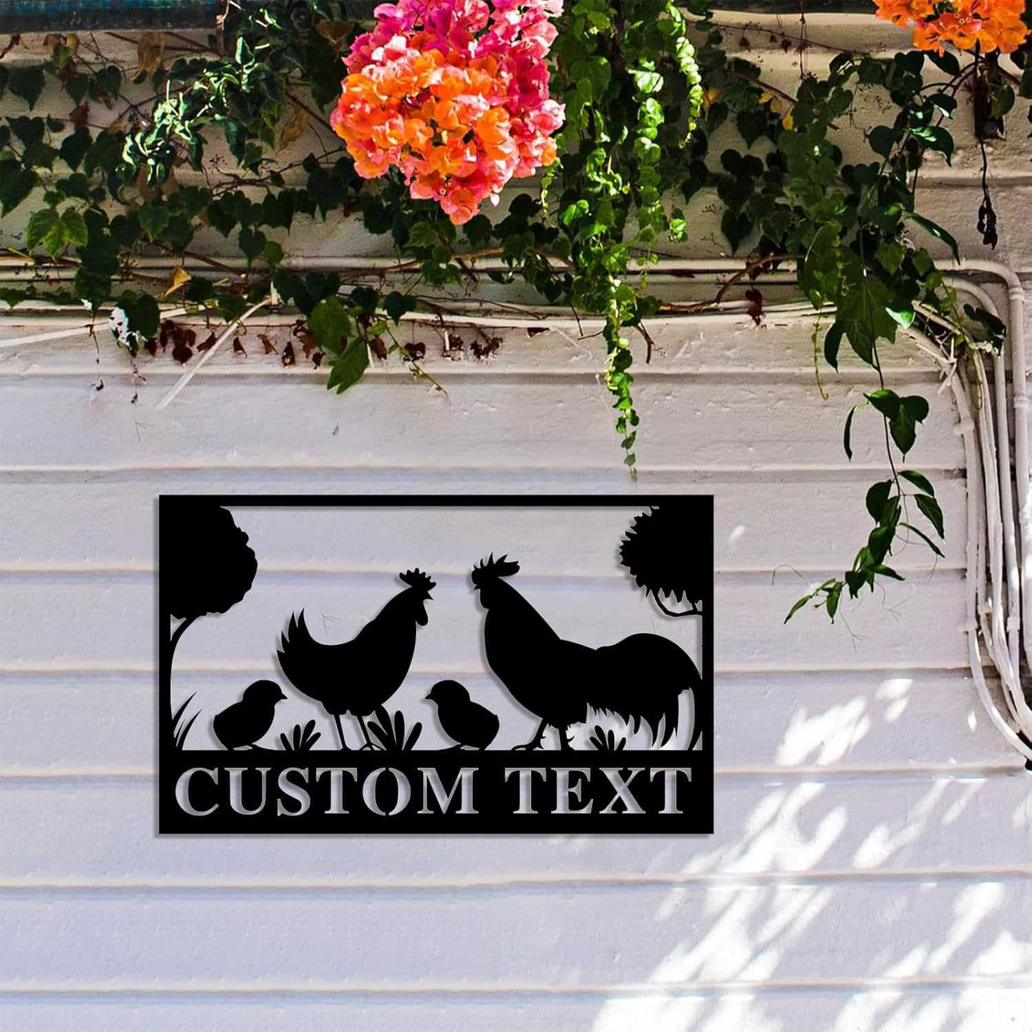 Custom Metal Signs Chicken Coop Signs for Farm Yard Decor-MetalsignX