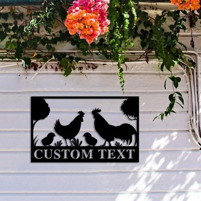 Custom Metal Signs Chicken Coop Signs for Farm Yard Decor-MetalsignX