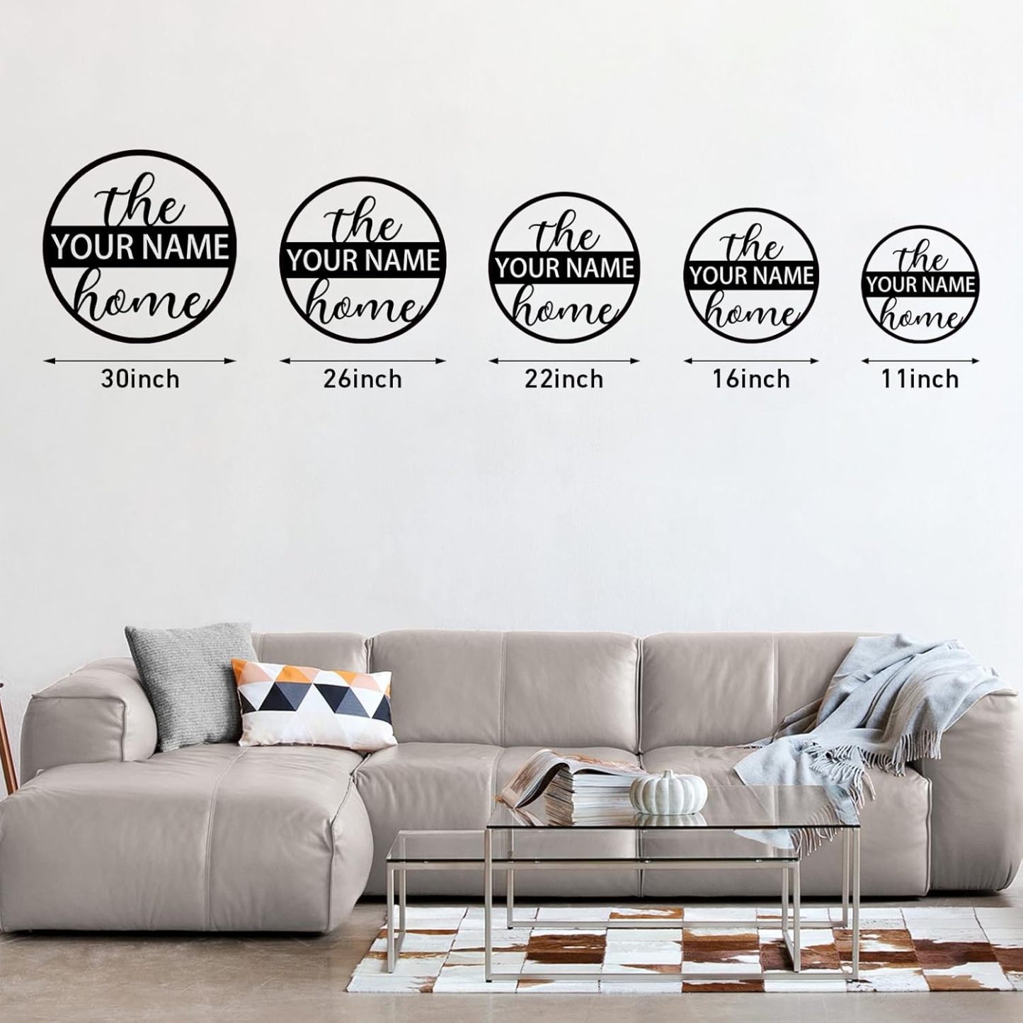 Custom Family Name Metal Sign, Outdoor Front Porch Decor, Perfect for Wedding, Housewarming & Anniversary Gifts-MetalsignX