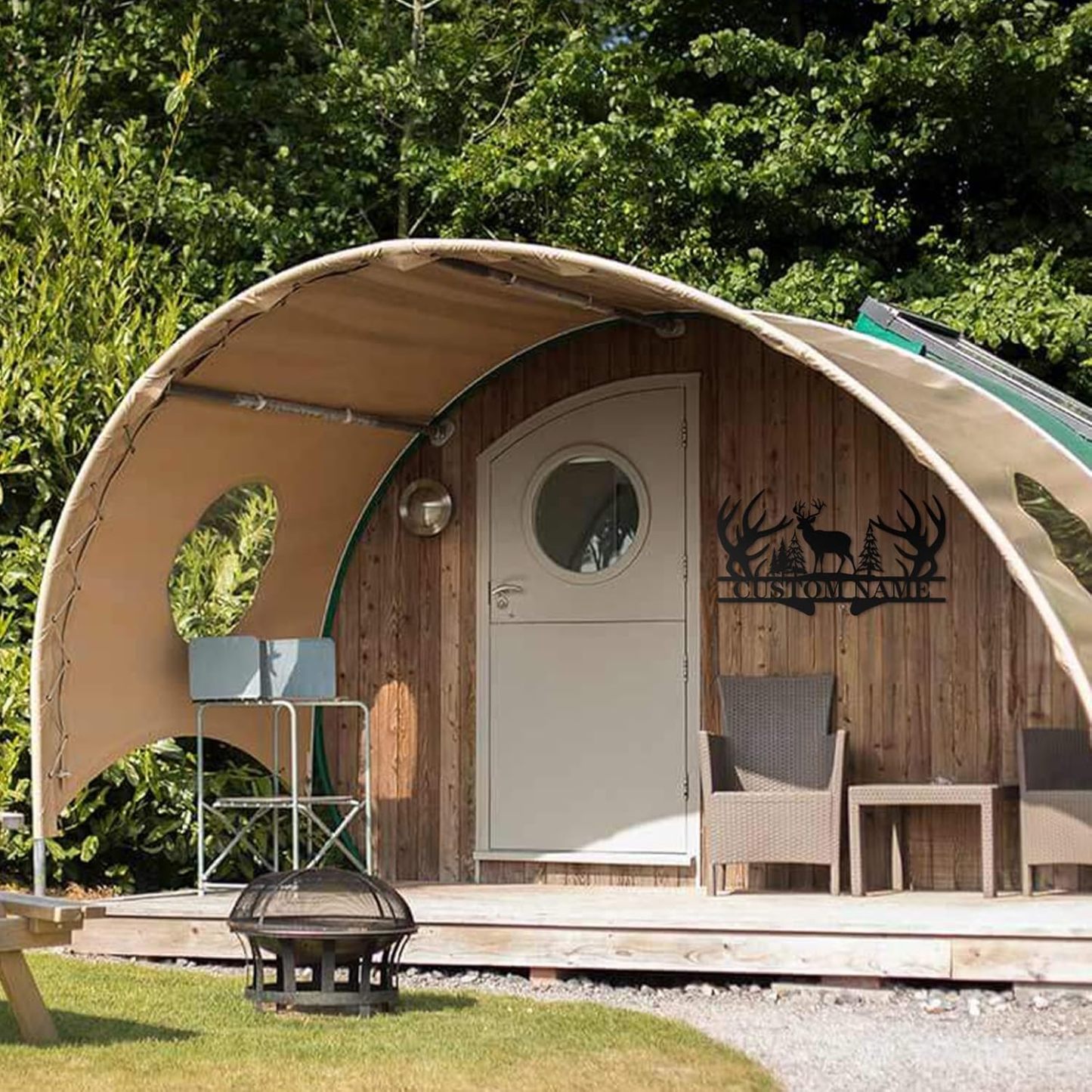 Personalized Beach Metal Sign, Custom Flamingo Metal Name Sign-MetalsignX