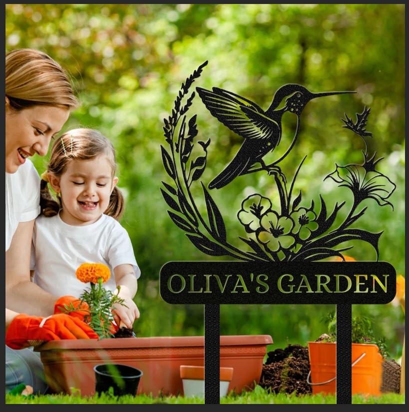 Personalized Garden Signs, Custom Bird Garden Stake Metal Sign-MetalsignX