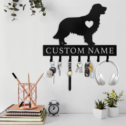 Personalized Key Holder on Wall, Custom Key Hanger Wall Mount with Name-MetalsignX