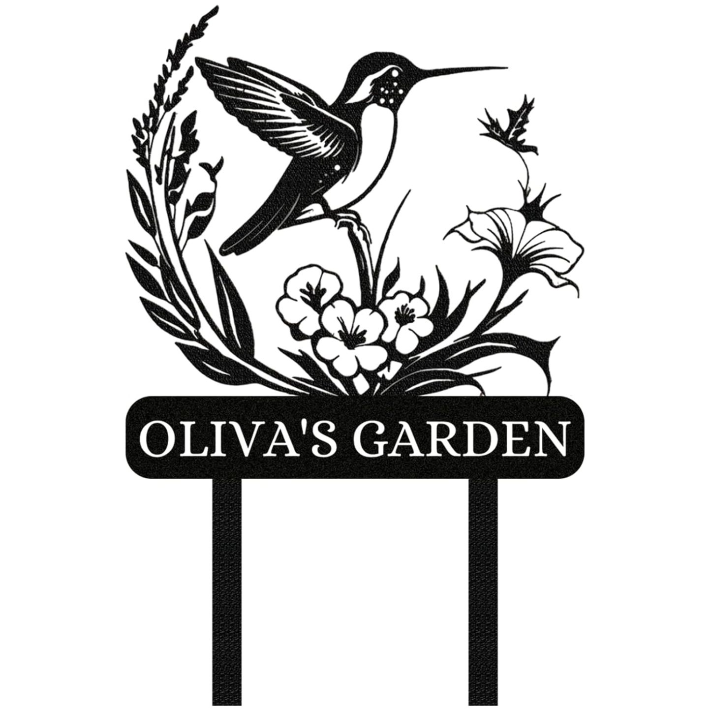 Personalized Garden Signs, Custom Bird Garden Stake Metal Sign-MetalsignX