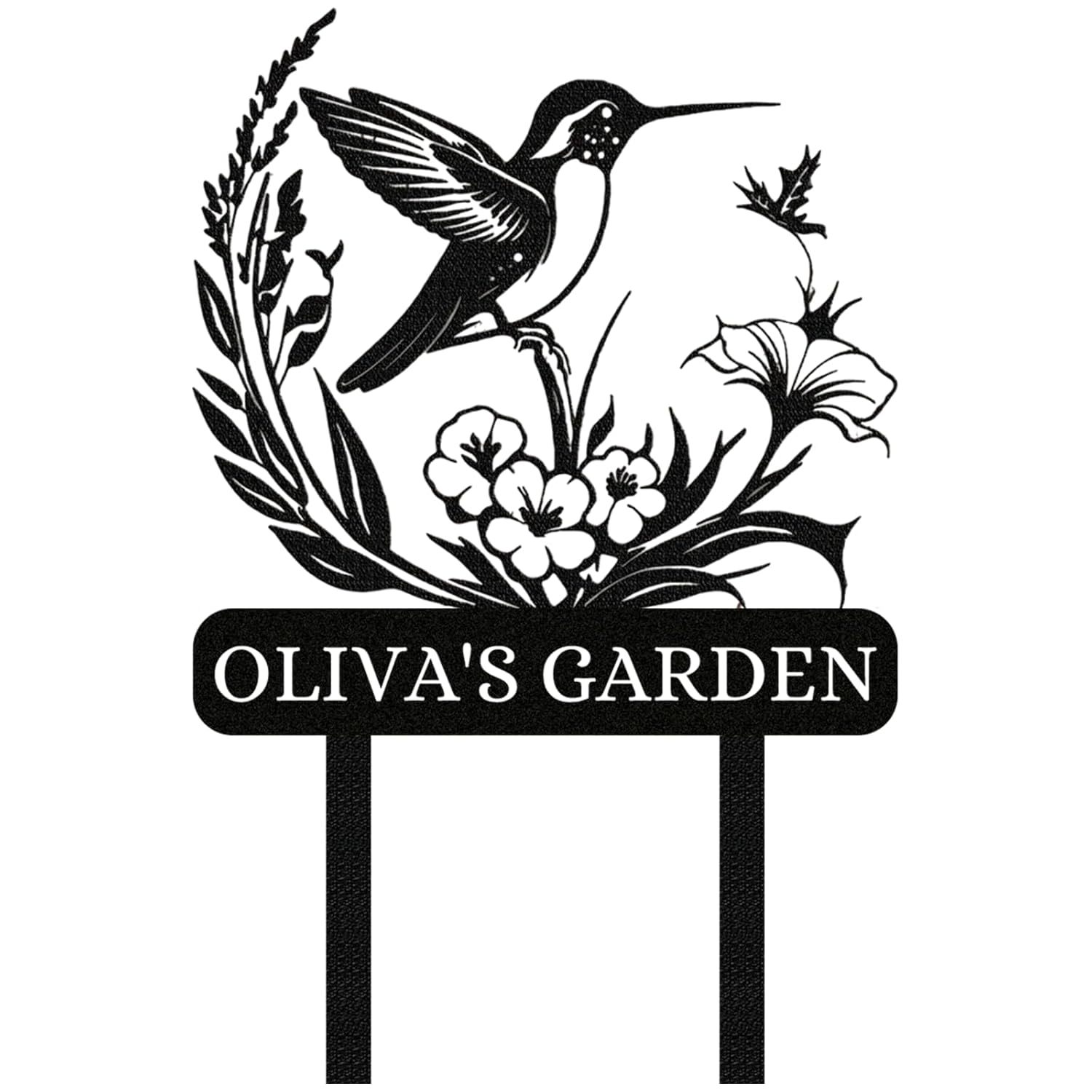 Personalized Garden Signs, Custom Bird Garden Stake Metal Sign-MetalsignX