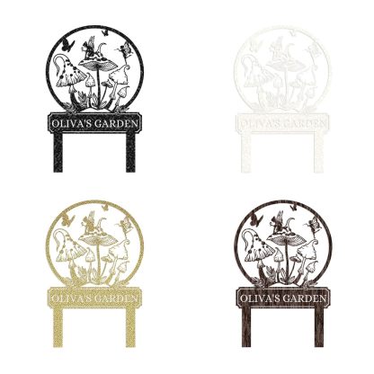 Handcrafted Fairy Garden Stake , Rustic Metal Sign for Magical Yard Spaces-MetalsignX