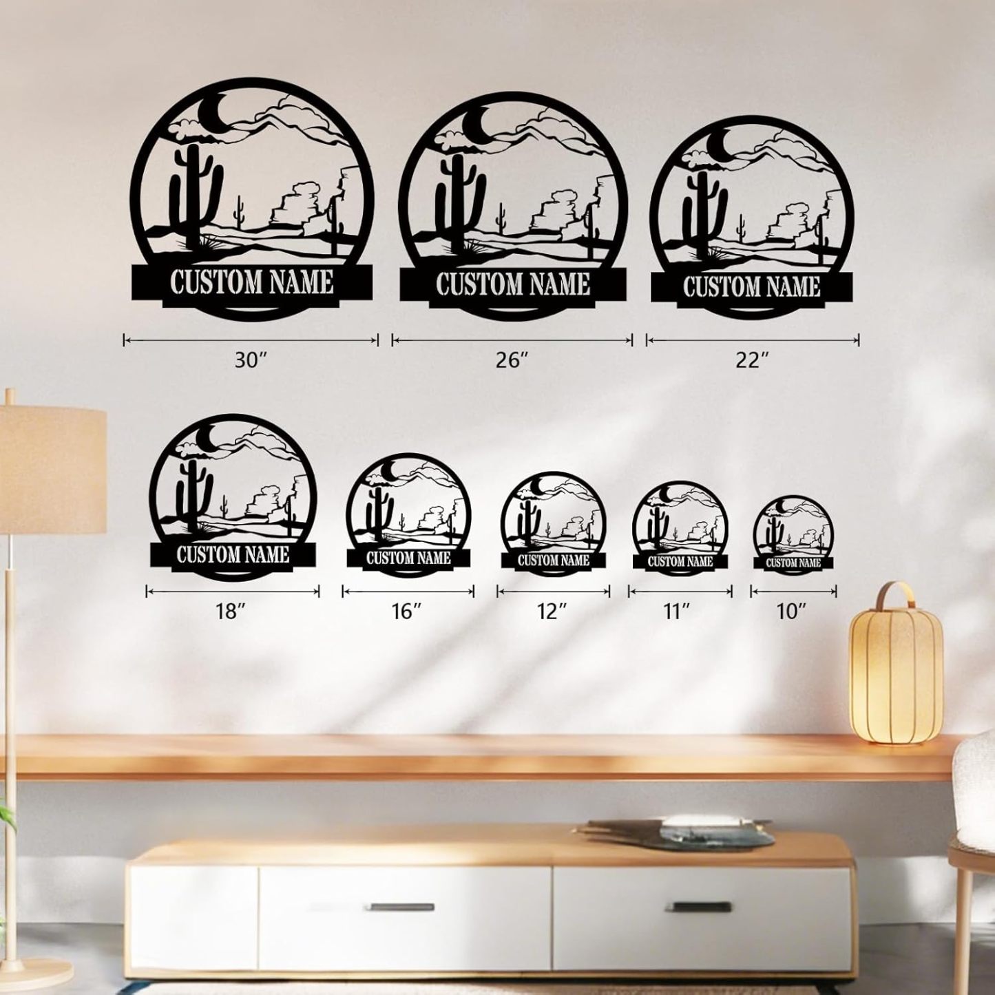 Personalized Metal Wall Art - Custom Family Name Sign for Weddings & Housewarming-MetalsignX