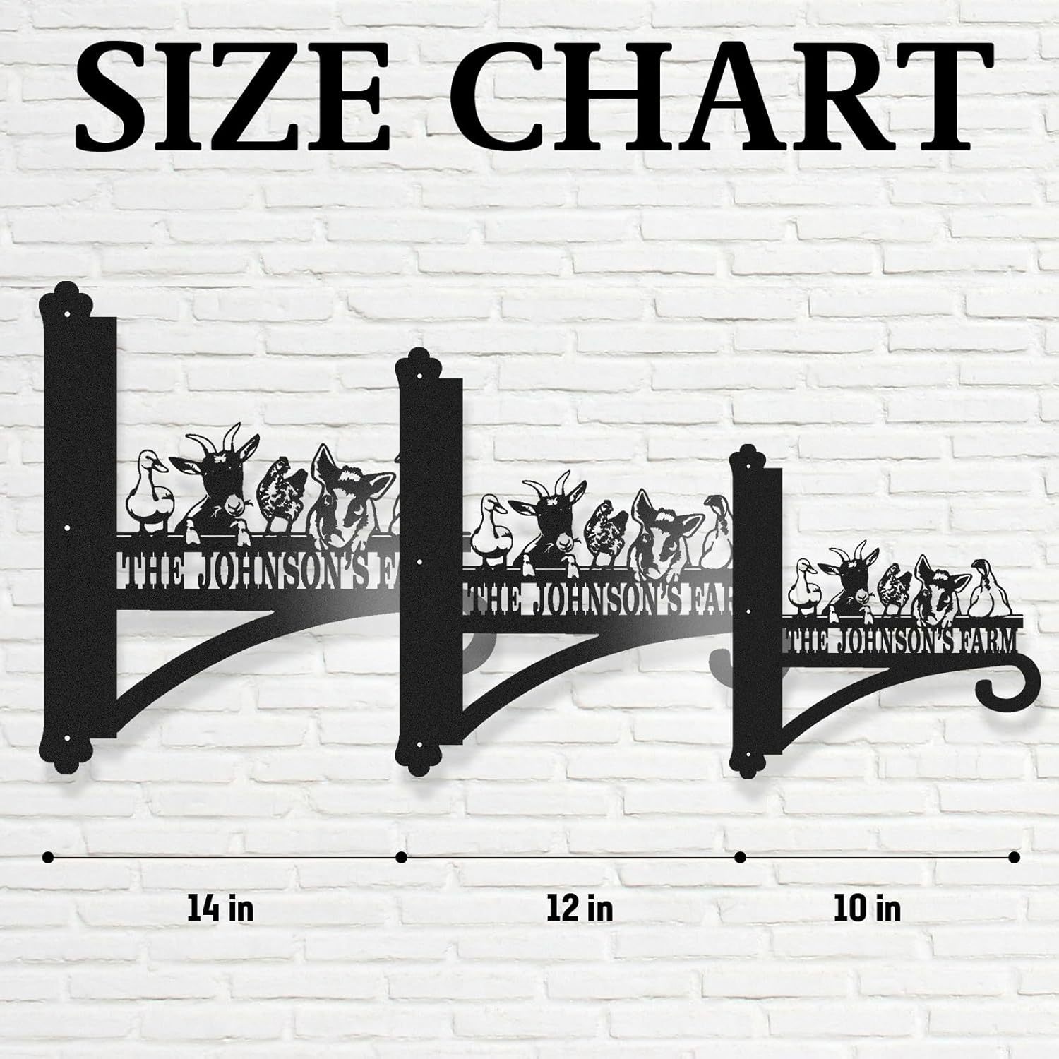 Personalized Iron Hanging Plant Bracket, Customizable Decorative Wall Plant Hanger Indoor Outdoor, Custom Name Bird Feeder Hook, Anti Rust Metal Hook for Wind Chimes Lantern