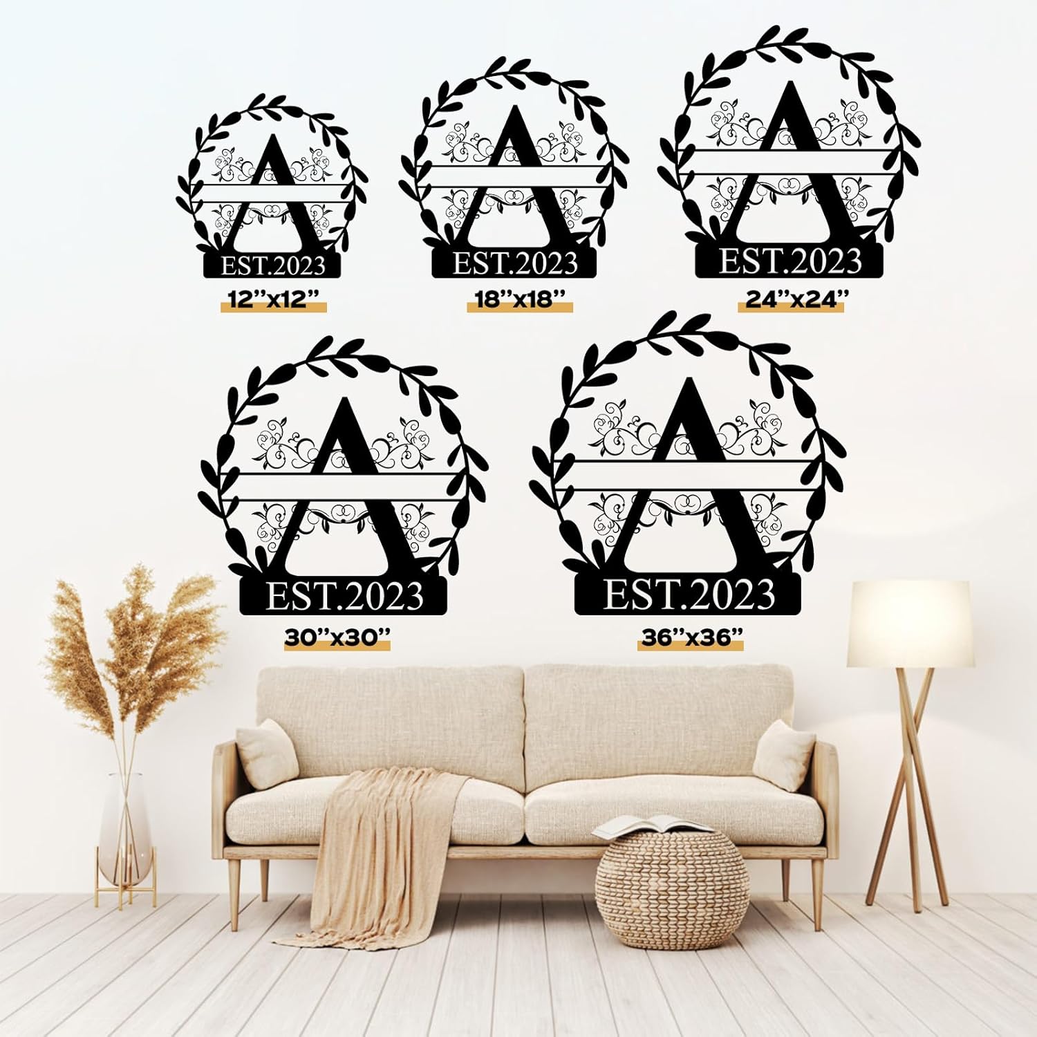 Rustic Family Name Sign - Custom Metal Wall Art for Weddings & Special Occasions-MetalsignX