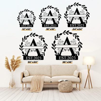 Rustic Family Name Sign - Custom Metal Wall Art for Weddings & Special Occasions-MetalsignX