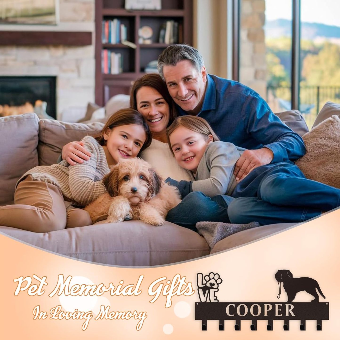 Custom Name Key Holder, Sweet Home Key Rack, Personalized Wall Decor for Home Organization-MetalsignX