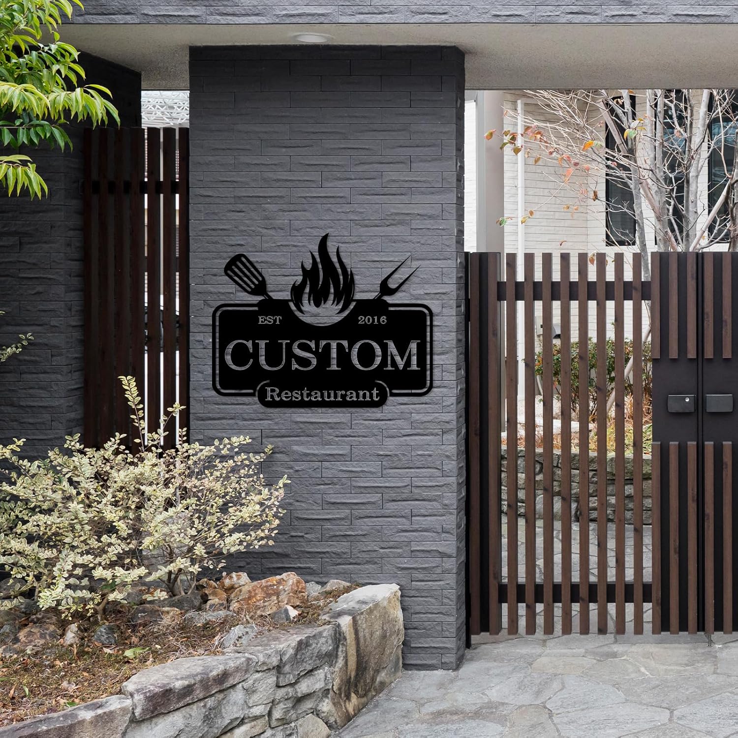 Custom Garden Sign, Vegetable Garden Sign, Personalized Metal Garden Signs for Outdoors-MetalsignX