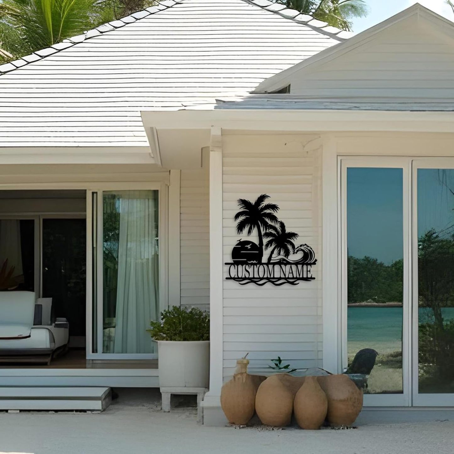 Personalized Lighthouse Metal Sign – Custom Nautical Outdoor Wall Decor for Beach House & Cabin-MetalsignX