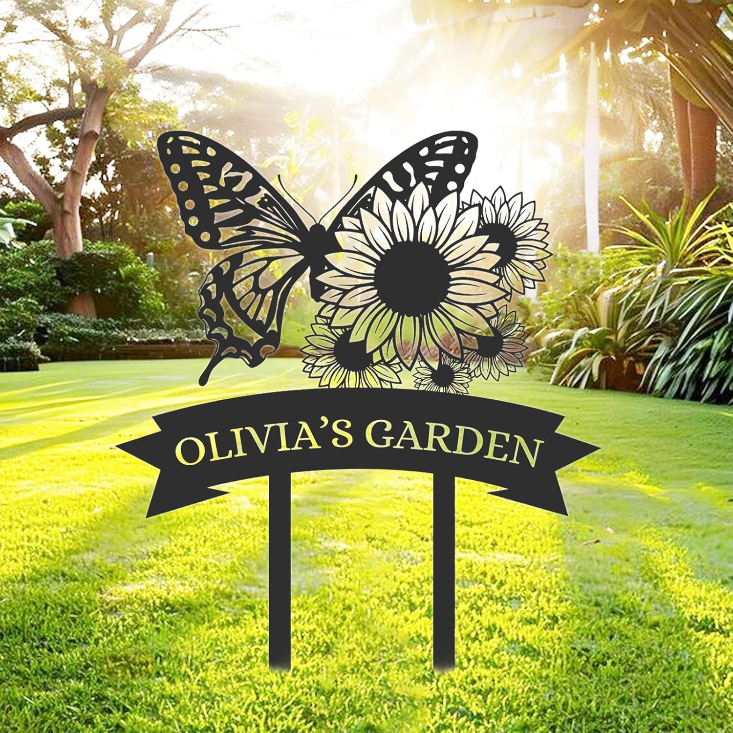 Personalized Garden Signs  | Garden Signs Decorative Outdoor | Gardening Decor Gifts-MetalsignX