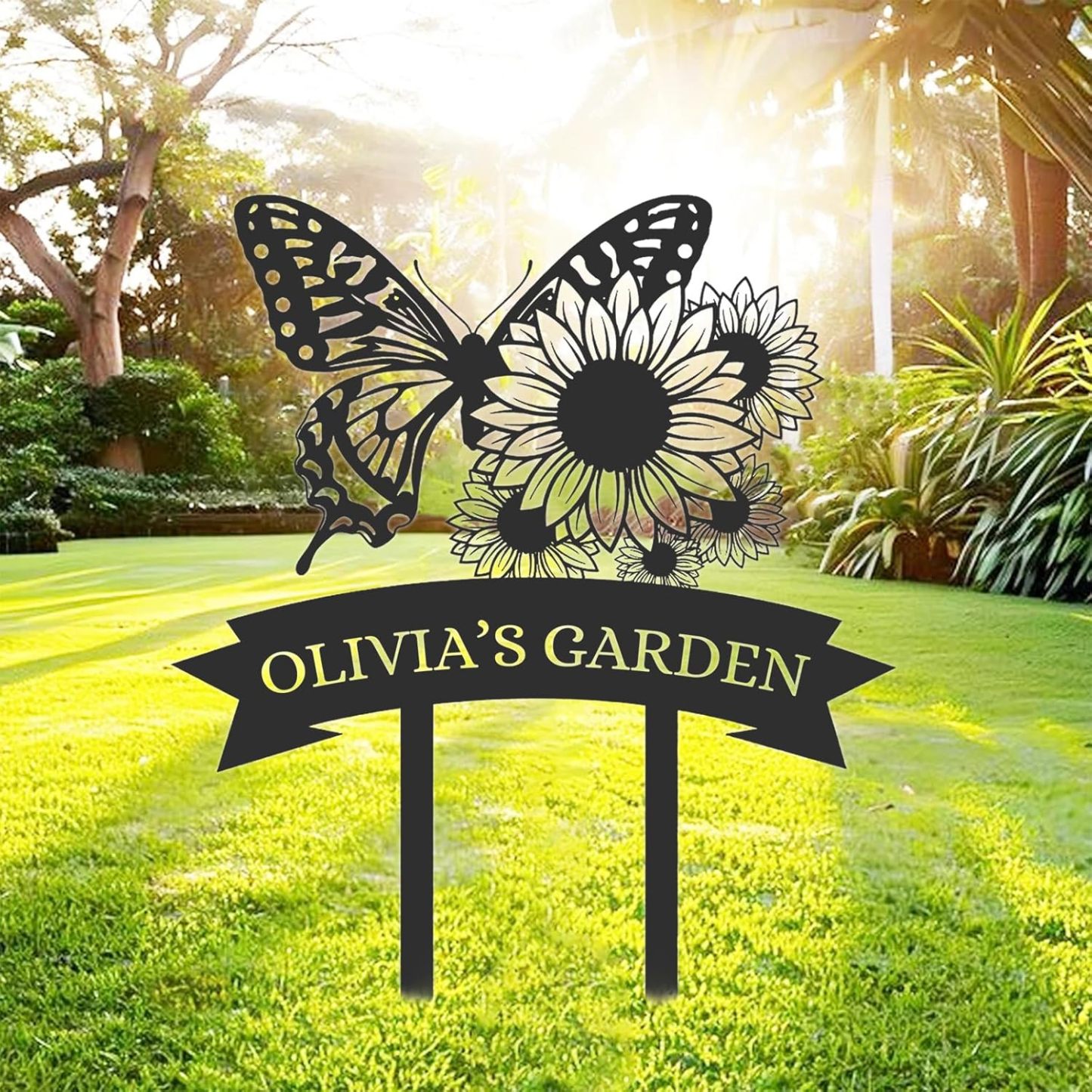 Personalized Garden Signs  | Garden Signs Decorative Outdoor | Gardening Decor Gifts-MetalsignX