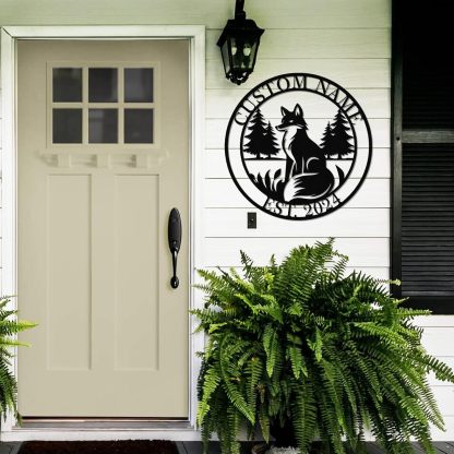 Custom Iron Animal Signs - Personalized Metal Wall Decor with Dragon, Bear, Fox & More-MetalsignX