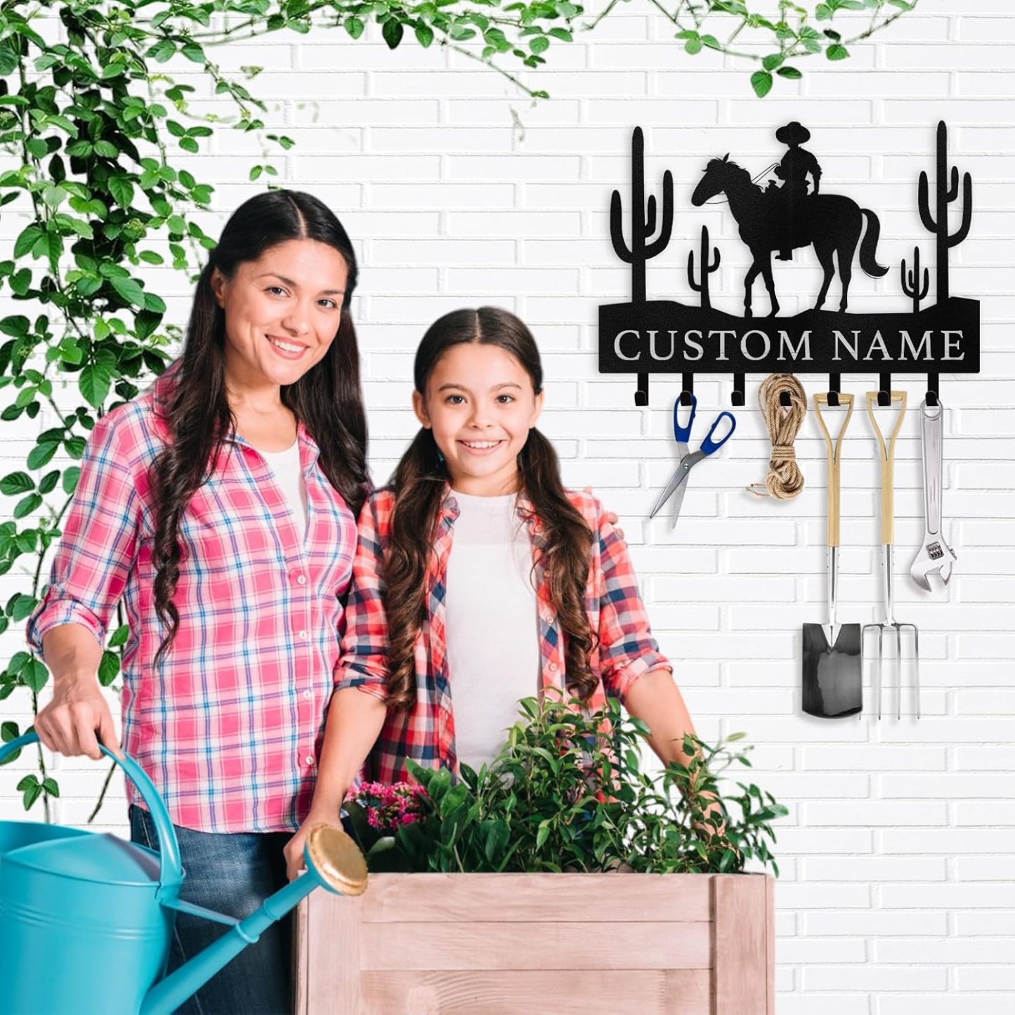 Personalized Key Holder on Wall, Custom Key Hanger Wall Mount with Name-MetalsignX