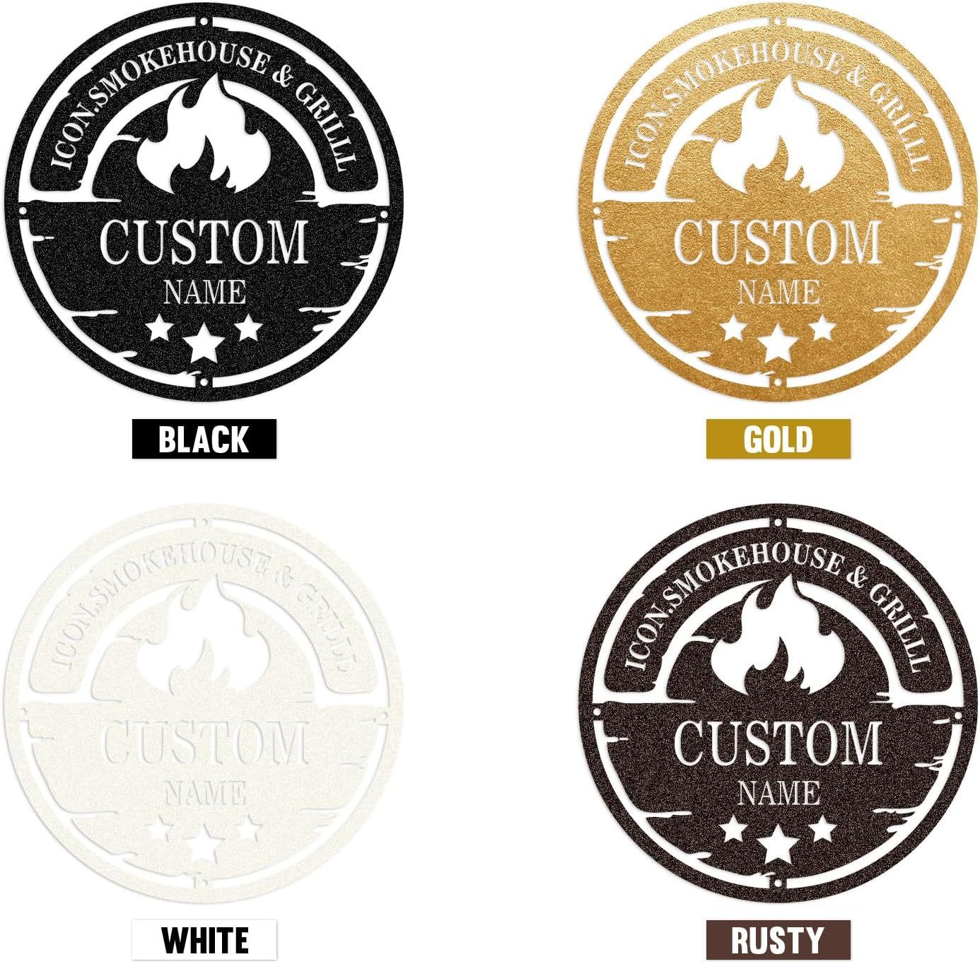 Personalized Antler Metal Cabin Sign | Custom Metal Sign | Family Sign Wall Art | Outdoor Deer Hunter Gift -MetalsignX