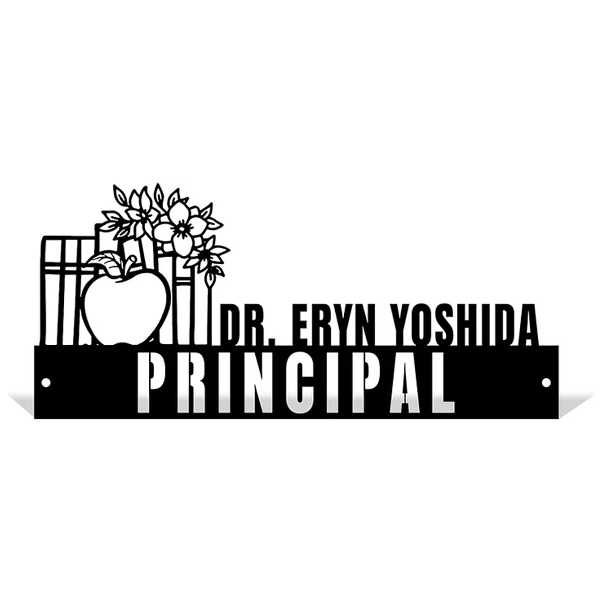  Custom Family Name Plate for Desk, Metal Sign Name Tags, Personalized Desk Accessories-MetalsignX