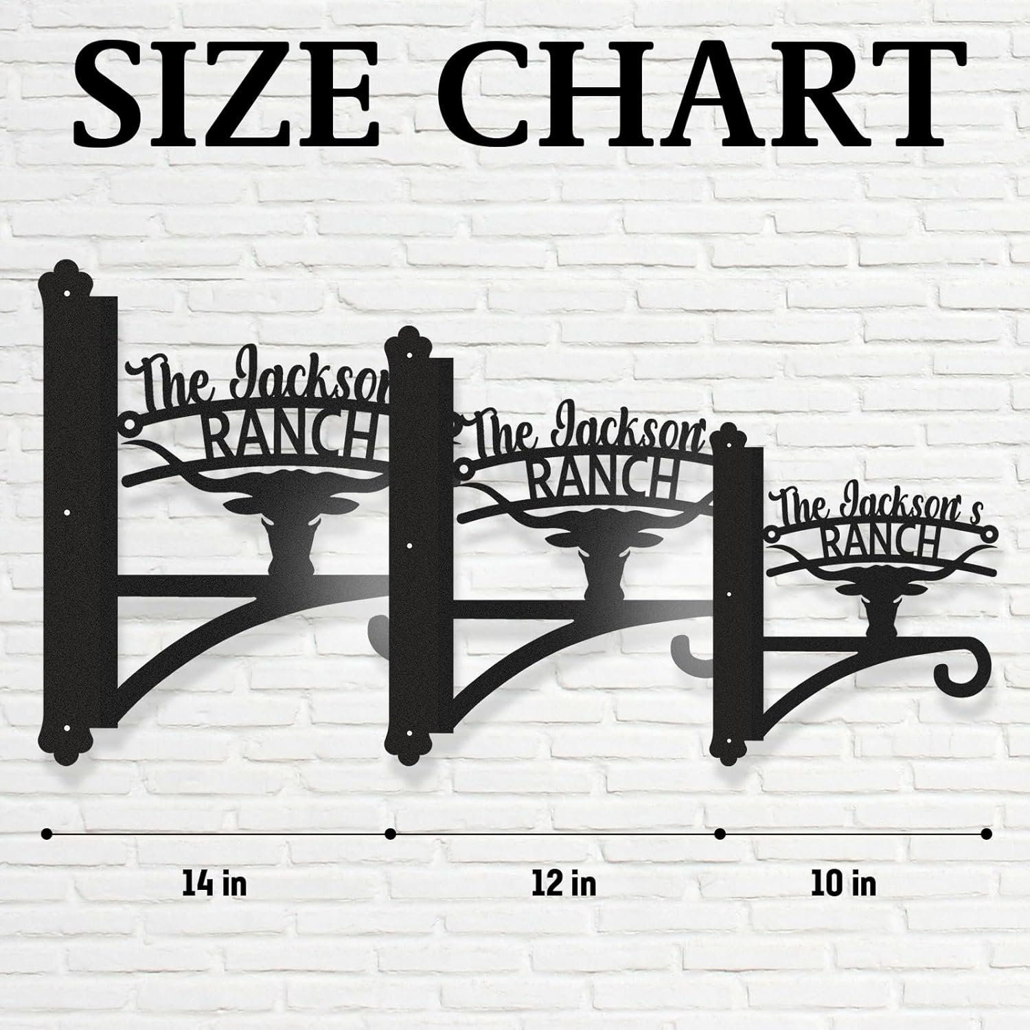 Personalized Iron Hanging Plant Bracket, Customizable Decorative Wall Plant Hanger Indoor Outdoor, Custom Name Bird Feeder Hook, Anti Rust Metal Hook for Wind Chimes Lantern