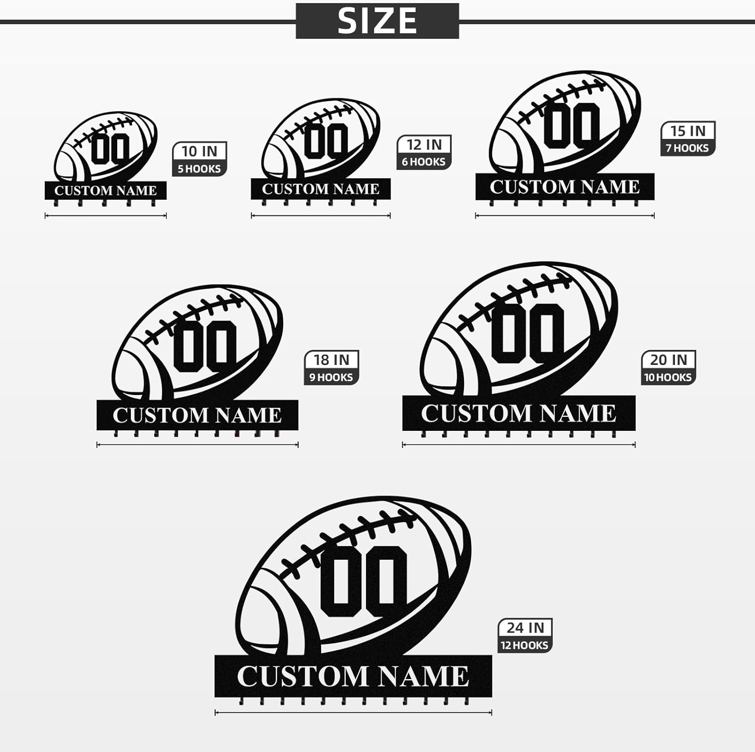 Personalized Key Holder for Wall, Custom Camping Wall Key Hooks with Name-MetalsignX