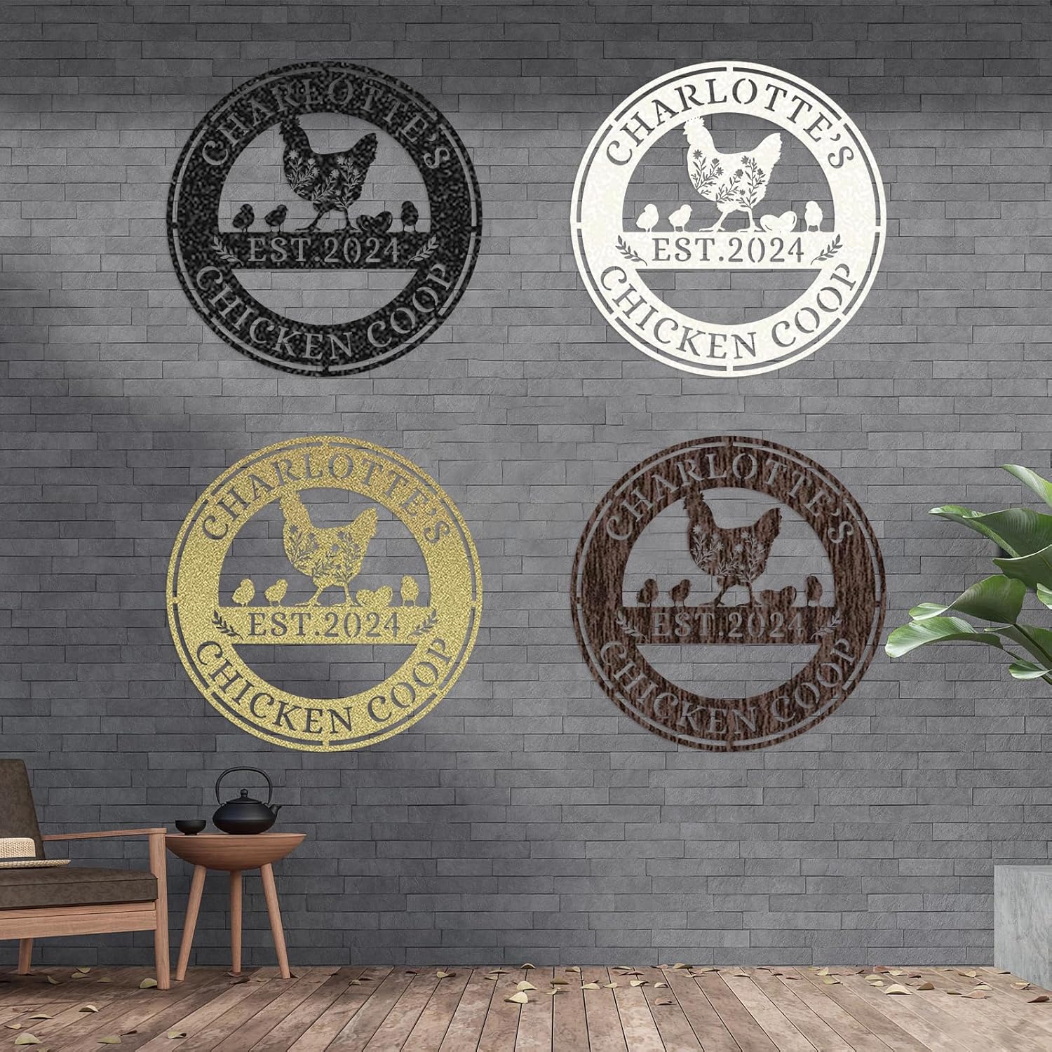 Custom Metal Signs Chicken Coop Signs for Farm Yard Decor-MetalsignX