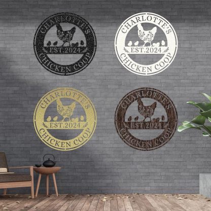 Custom Metal Signs Chicken Coop Signs for Farm Yard Decor-MetalsignX