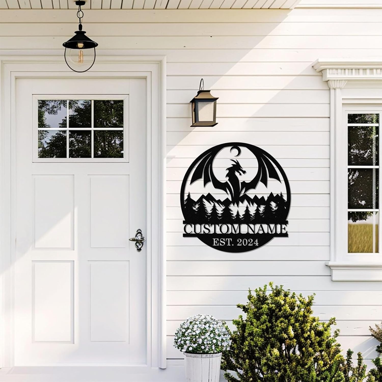 Custom Iron Animal Signs - Personalized Metal Wall Decor with Dragon, Bear, Fox & More-MetalsignX