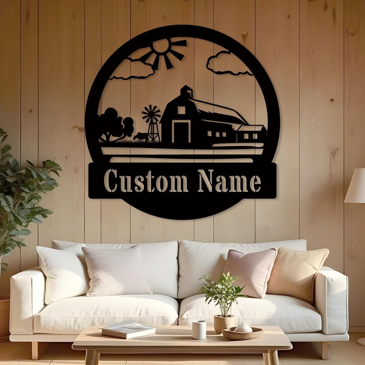 Personalized Antler Metal Cabin Sign | Custom Metal Sign | Family Sign Wall Art | Outdoor Deer Hunter Gift -MetalsignX