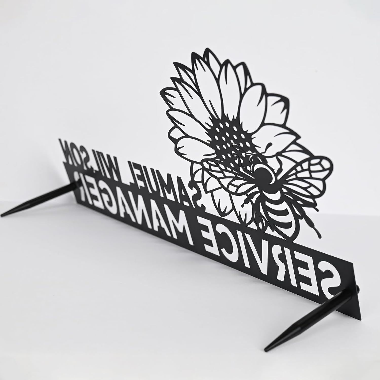  Custom Family Name Plate for Desk, Metal Sign Name Tags, Personalized Desk Accessories-MetalsignX