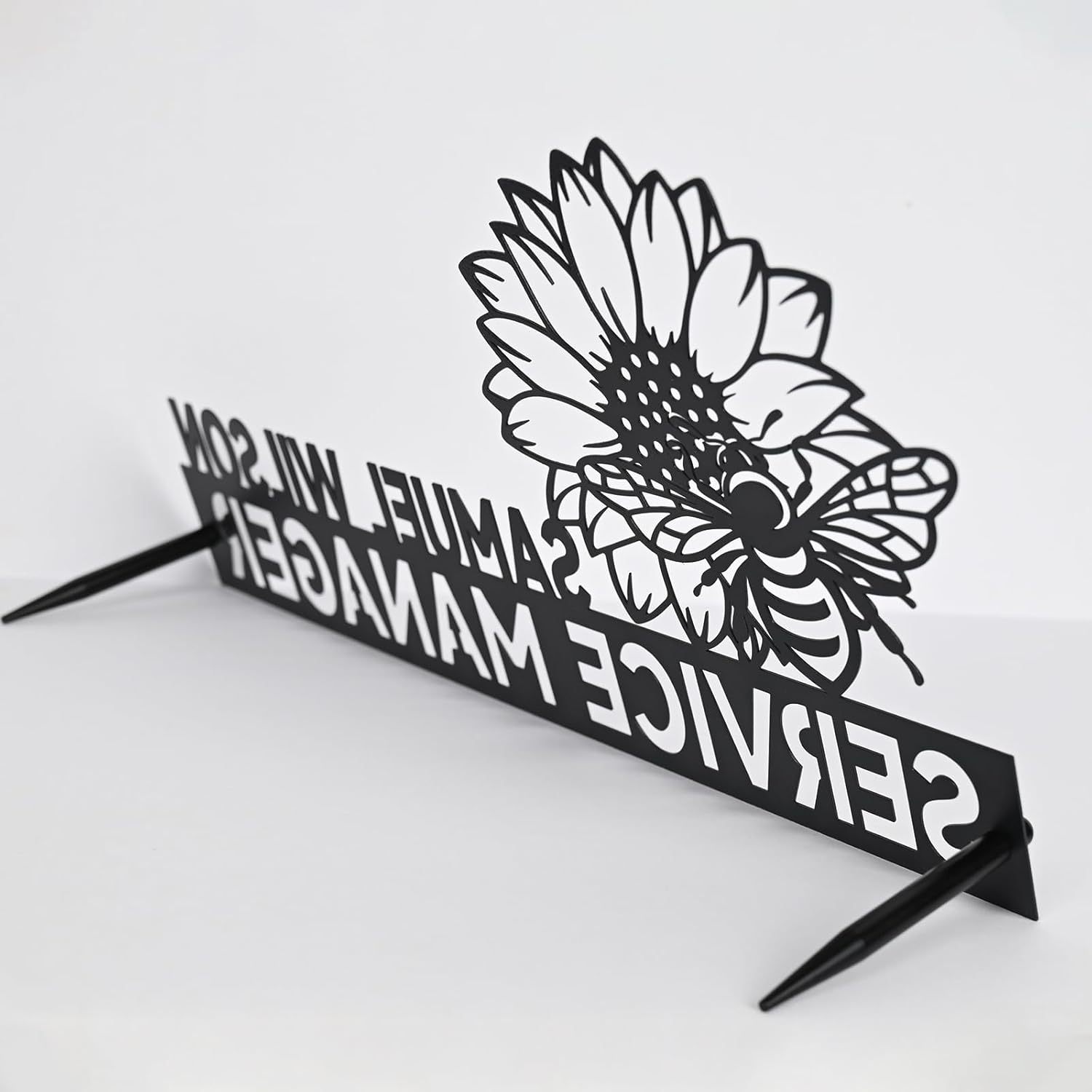  Custom Family Name Plate for Desk, Metal Sign Name Tags, Personalized Desk Accessories-MetalsignX