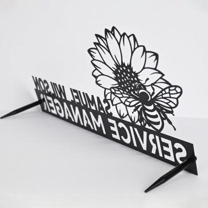  Custom Family Name Plate for Desk, Metal Sign Name Tags, Personalized Desk Accessories-MetalsignX