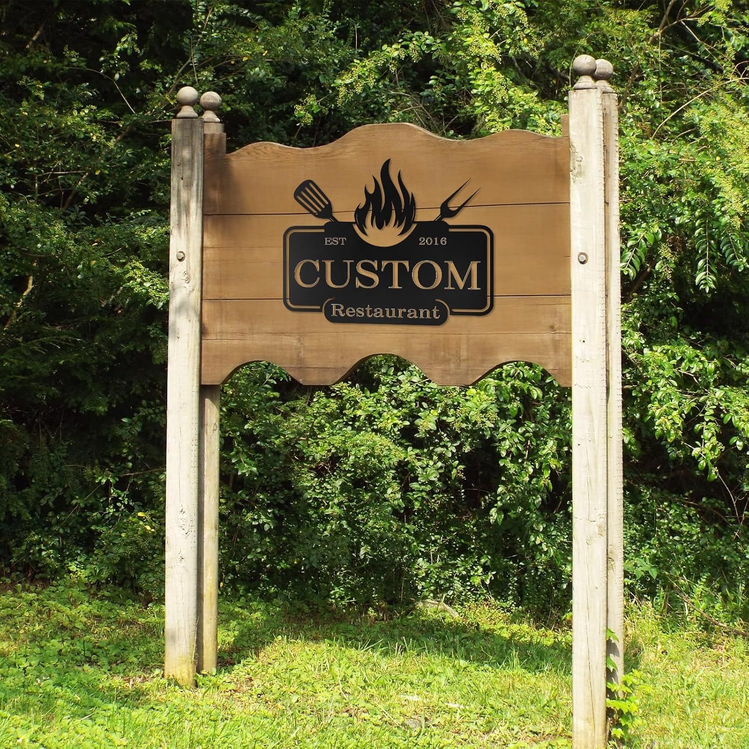 Custom Garden Sign, Vegetable Garden Sign, Personalized Metal Garden Signs for Outdoors-MetalsignX