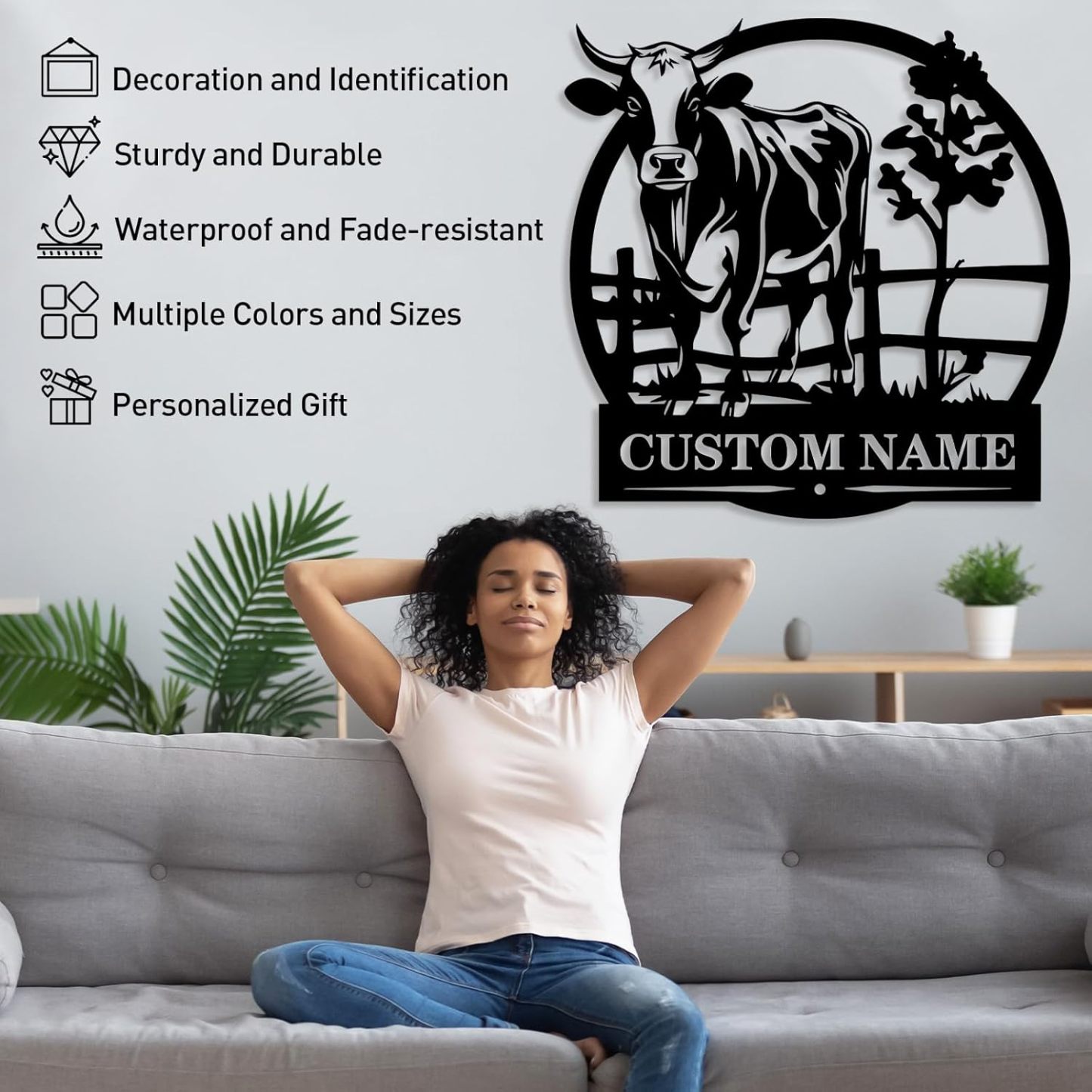 Personalized Beach Metal Sign, Custom Flamingo Metal Name Sign-MetalsignX