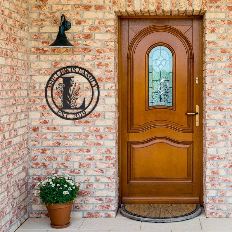 Personalized Family Last Name Sign Last Name Metal Sign For Wedding Gift-MetalsignX